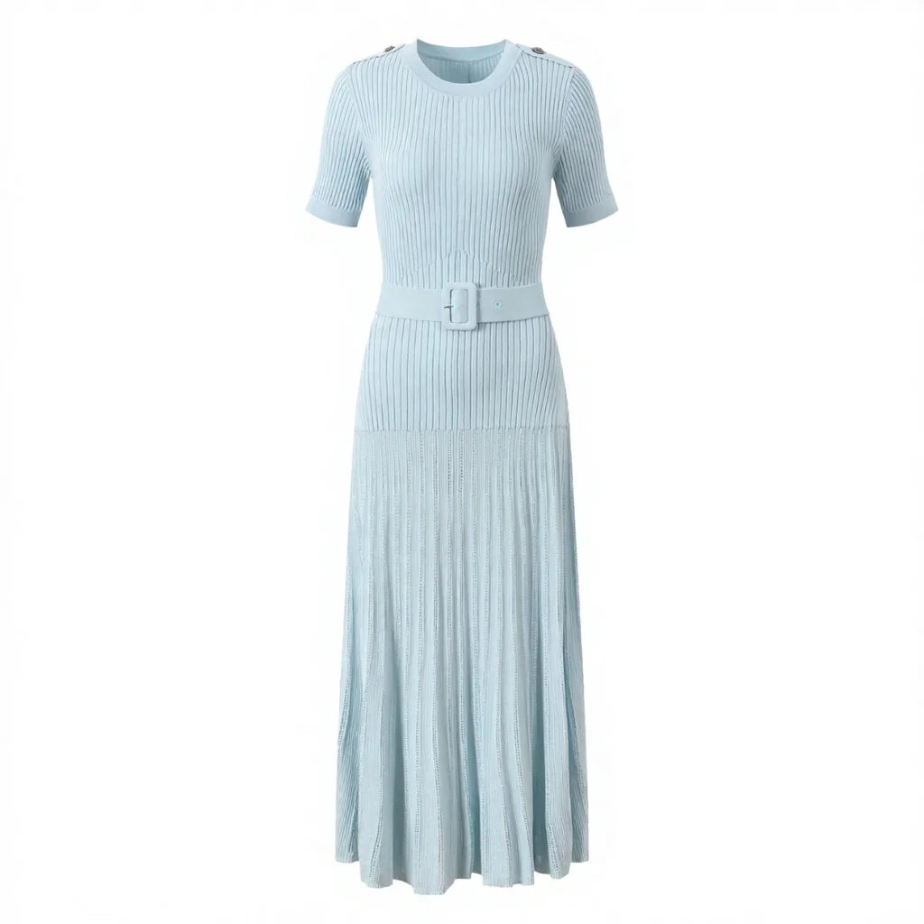 Lady Spring Breathable Knit Dress