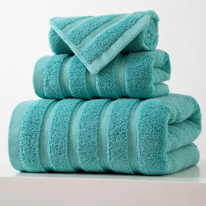 450GSM Egyptian Cotton Luxury Bath Towel Set Hotel Grade Woven Organic Anti-static Jacquard Soft Absorbent Quick-Dry 3Pcs Thick