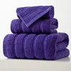 450GSM Egyptian Cotton Luxury Bath Towel Set Hotel Grade Woven Organic Anti-static Jacquard Soft Absorbent Quick-Dry 3Pcs Thick