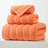 450GSM Egyptian Cotton Luxury Bath Towel Set Hotel Grade Woven Organic Anti-static Jacquard Soft Absorbent Quick-Dry 3Pcs Thick