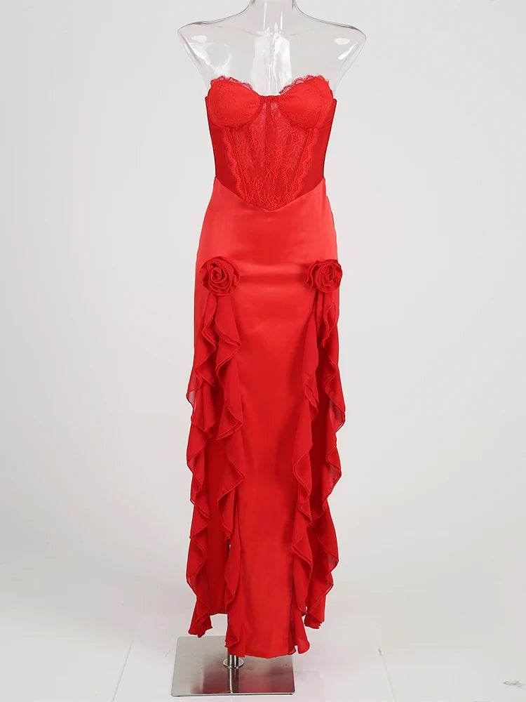 Women's Luxury Cashmere Pencil Silhouette Tea-Length Evening Dress Diamond Accents Spaghetti Strap Illusion Detail Quick Dry XS