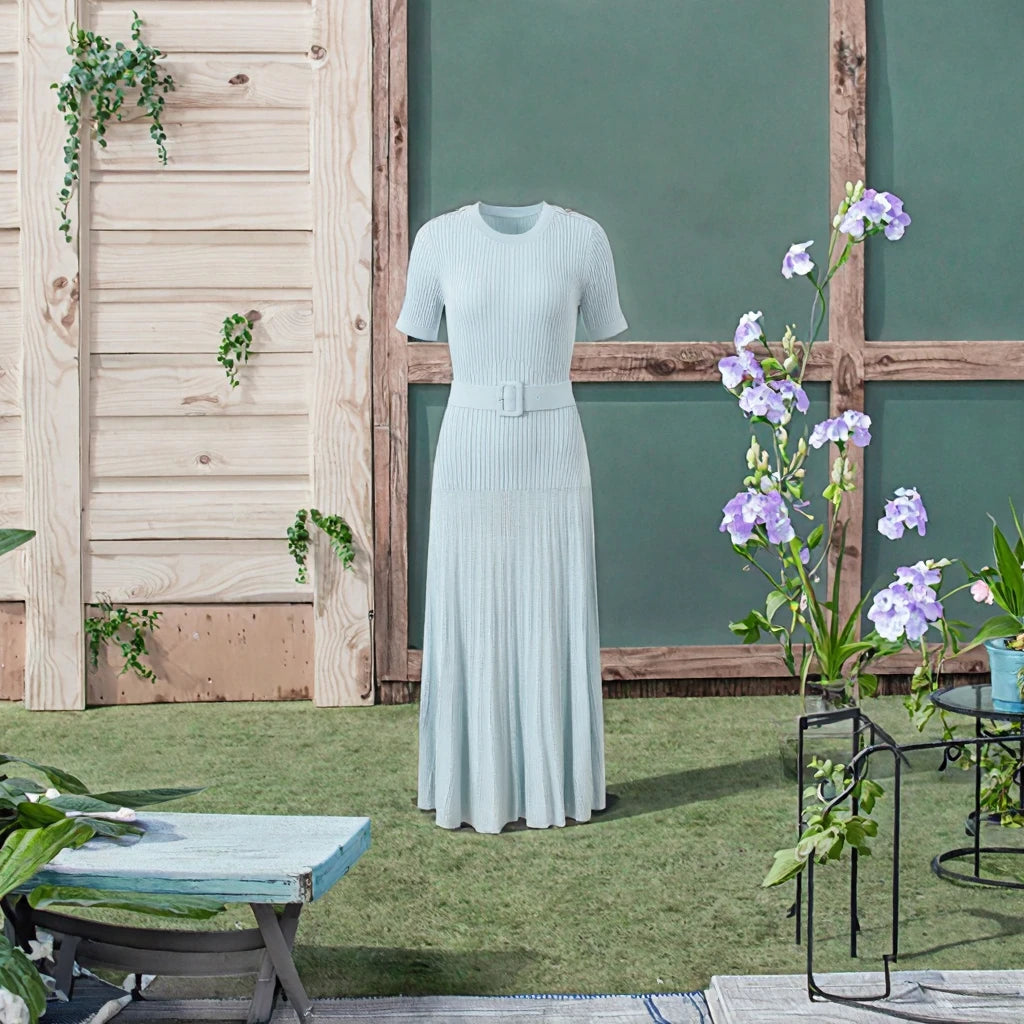 Lady Spring Breathable Knit Dress