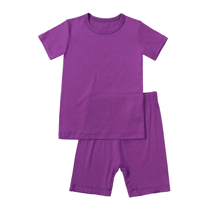 Bamboo Fiber Kids Pajama Set – Breathable, 9M–7T