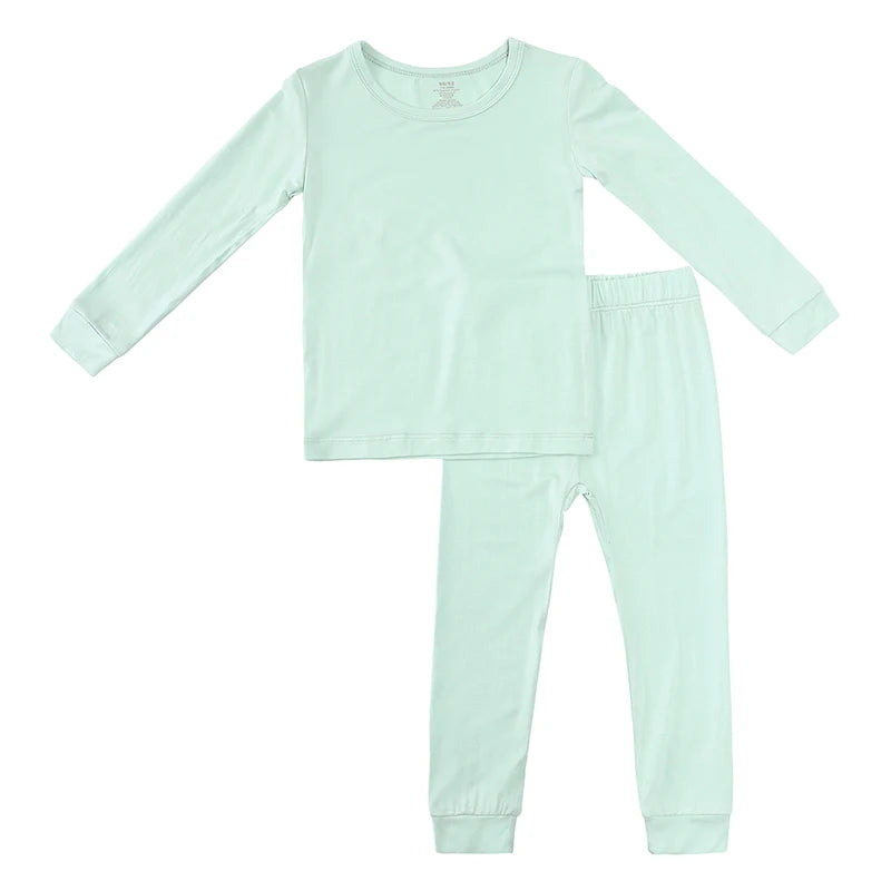 Bamboo Fiber Kids Pajama Set – Breathable, 9M–7T