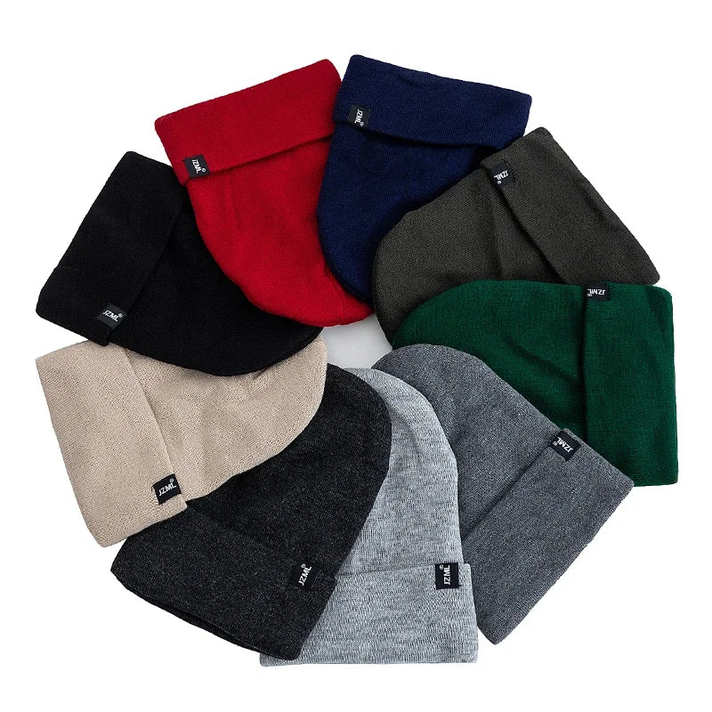 Satin-Lined Knit Beanie with Letter Detail | Unisex