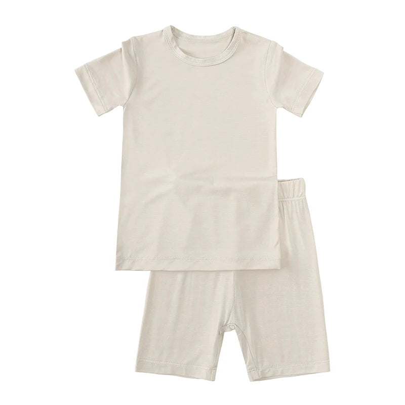 Bamboo Fiber Kids Pajama Set – Breathable, 9M–7T