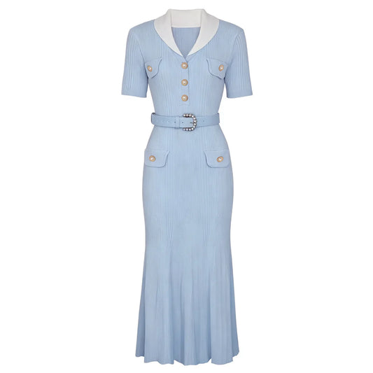 Dora Knitted Sweater Dress | Designer Party Dresses Lady
