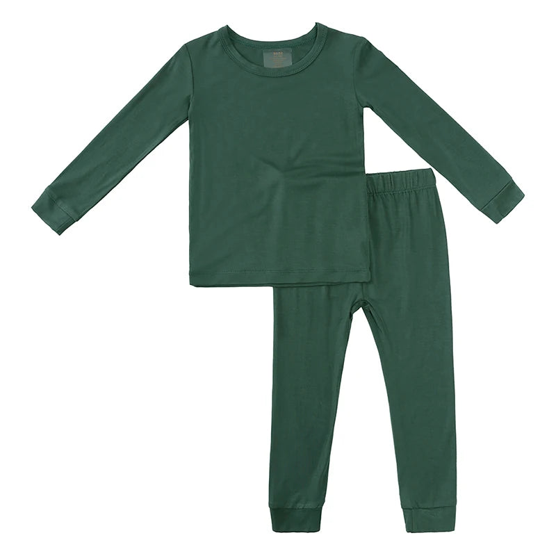 Bamboo Fiber Kids Pajama Set – Breathable, 9M–7T