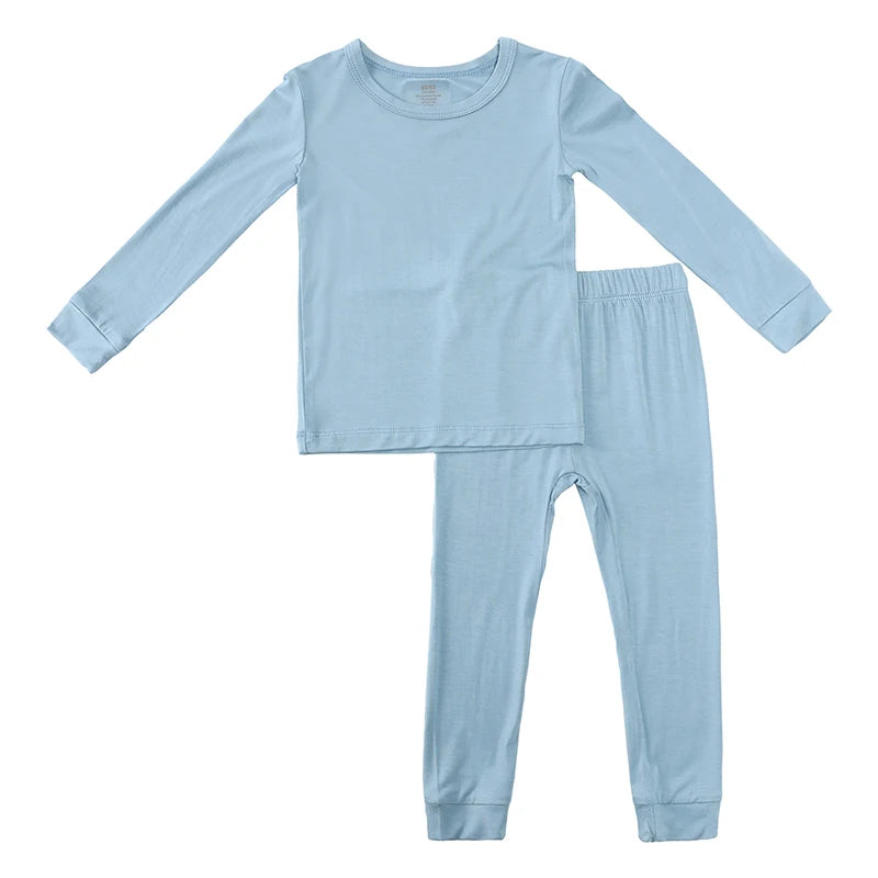 Bamboo Fiber Kids Pajama Set – Breathable, 9M–7T