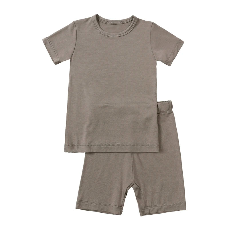 Bamboo Fiber Kids Pajama Set – Breathable, 9M–7T