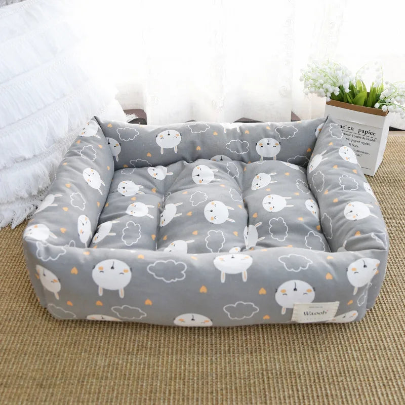 New Four Seasons Universal Pet Nests Spring and Autumn Square Nests Winter Warm Dog Nests Cat Nests Thickened Small Dog NestsCat