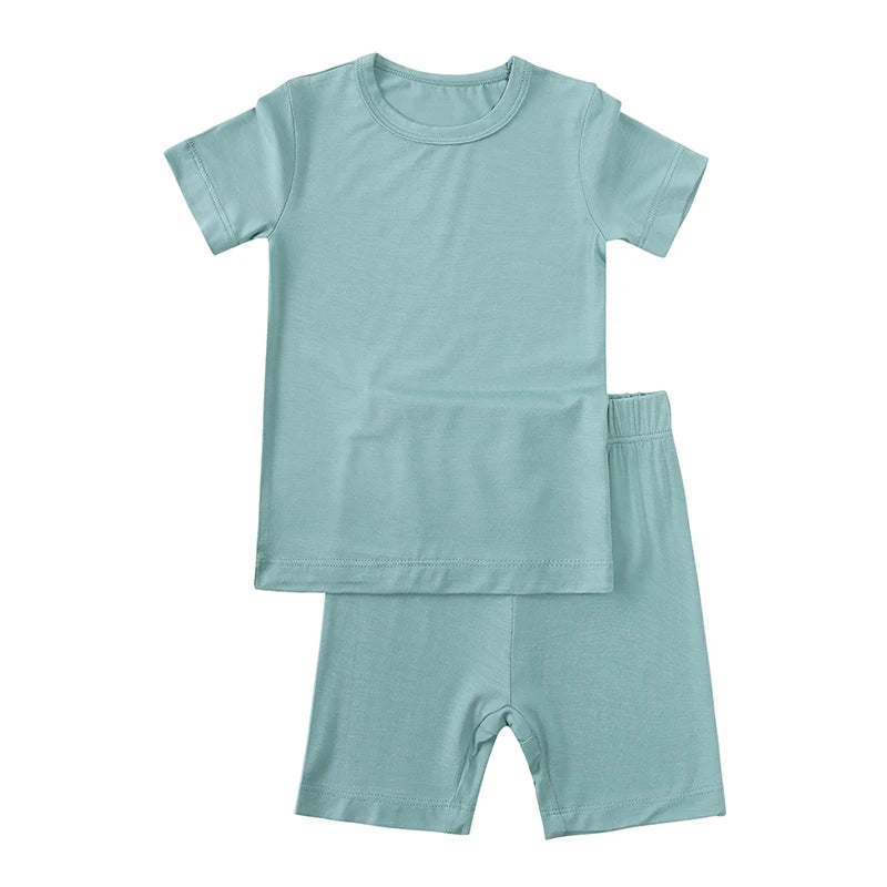 Bamboo Fiber Kids Pajama Set – Breathable, 9M–7T