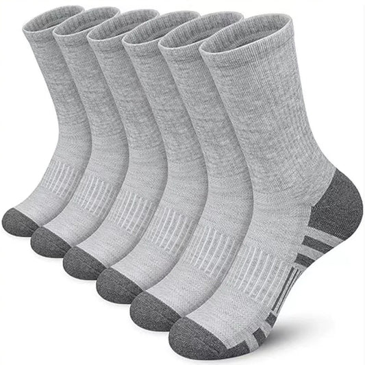 5Pairs Men's Outdoor Gym Socks High Quality Comfortable Soft Ground-Gripping Football Large Size New Style