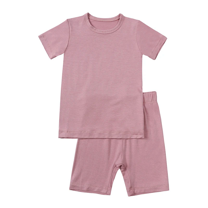 Bamboo Fiber Kids Pajama Set – Breathable, 9M–7T