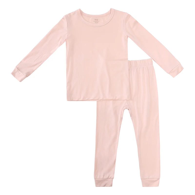 Bamboo Fiber Kids Pajama Set – Breathable, 9M–7T