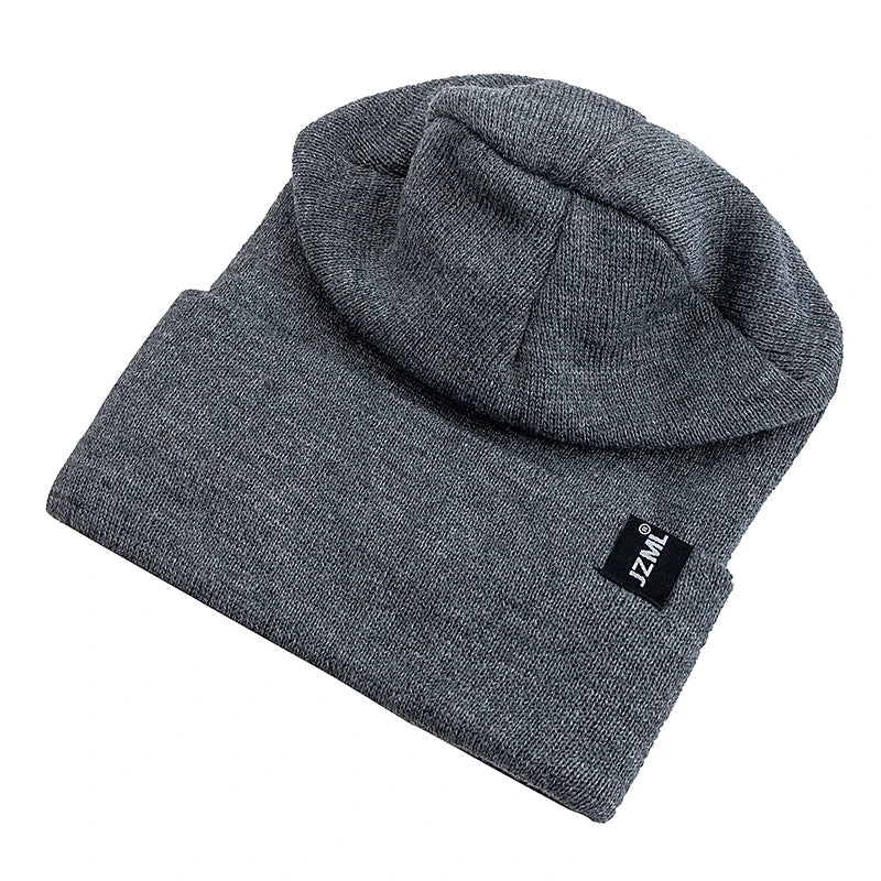 Satin-Lined Knit Beanie with Letter Detail | Unisex