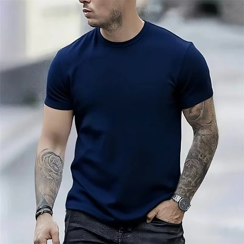 Summer Jul Training Men's T-shirt Football Sports Breathable Quick Dry Short Sleeve Tops Daily Fashion O-Neck Unisex Clothing