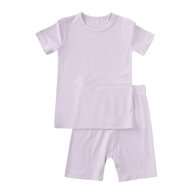 Bamboo Fiber Kids Pajama Set – Breathable, 9M–7T